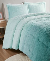 Intelligent Design Brielle Ombre Shaggy Faux Fur 2-Pc. Comforter Set, Twin/Twin Xl