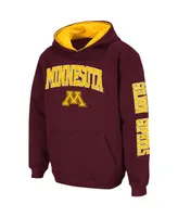 Big Boys Colosseum Maroon Minnesota Golden Gophers 2-Hit Team Pullover Hoodie