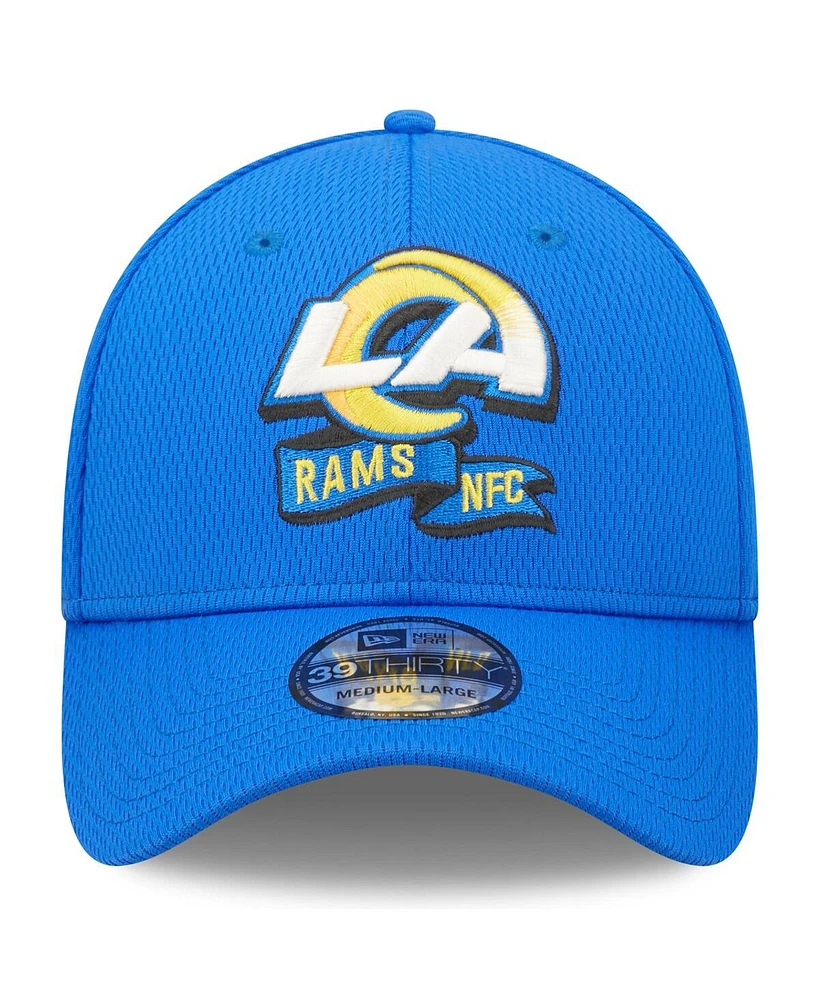 Men's New Era Royal Los Angeles Rams 2022 Sideline 39THIRTY Coaches Flex Hat