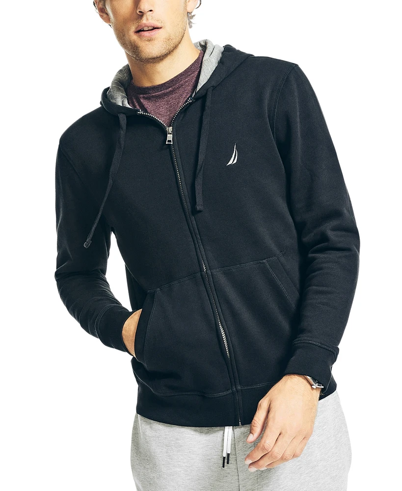 Nautica Men's Classic-Fit Super Soft Knit Fleece Zip Hoodie