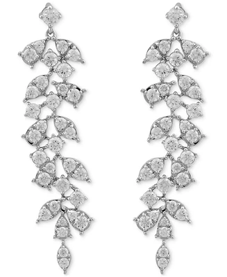 Diamond Vine-Inspired Drop Earrings (2 ct. t.w.) in 10k White Gold