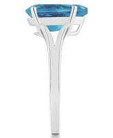 Macy's Women's London Blue Topaz (3-2/3 ct.t.w.) Ring Sterling Silver