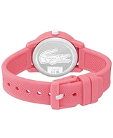 Lacoste Kids L.12.12 Pink Silicone Strap Watch 32mm