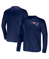 Men's Nfl x Darius Rucker Collection by Fanatics Navy New England Patriots Team Long Sleeve T-shirt