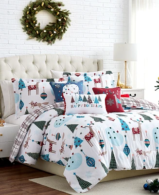 Southshore Fine Linens Winter Wonderland Reversible 6-Pc. Comforter Set, King