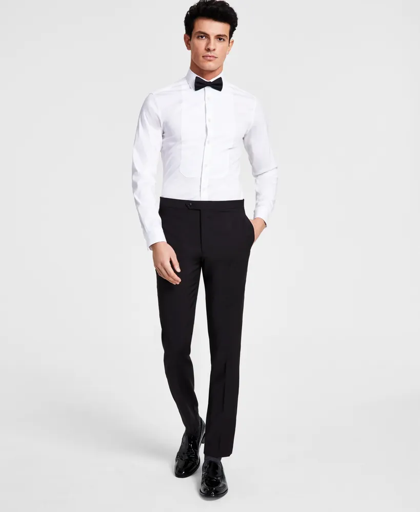 Calvin Klein Men's Skinny-Fit Wool Tuxedo Pant - Close Out!