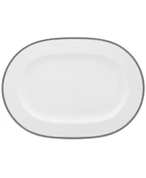 Noritake Whiteridge Platinum Oval Platter