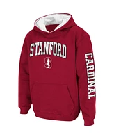 Youth Boys Colosseum Cardinal Stanford 2-Hit Team Pullover Hoodie
