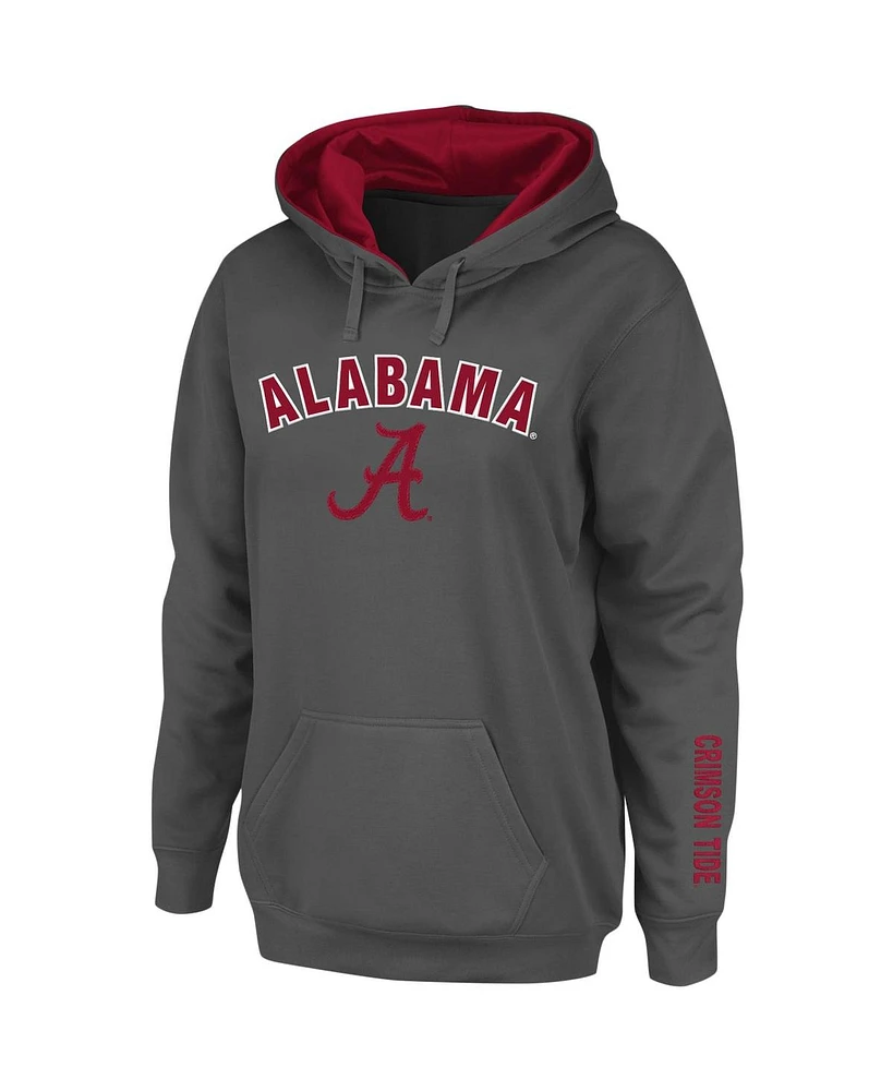 Women's Alabama Tide Arch and Logo 1 Pullover Hoodie