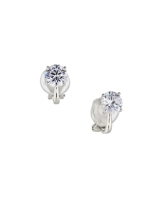 Eliot Danori Rhodium Plated Clip Earrings, Created for Macy's