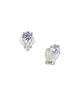 Eliot Danori Rhodium Plated Clip Earrings, Created for Macy's