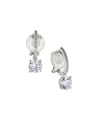Eliot Danori Rhodium Plated Clip Earrings, Created for Macy's