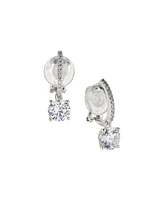Eliot Danori Rhodium Plated Clip Earrings, Created for Macy's
