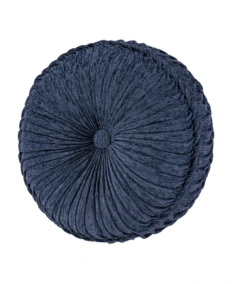 J Queen New York Weston Tufted Decorative Pillow, 15" Round