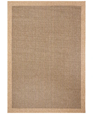 Liora Manne' Sahara Texture Border 3'3" x 4'11" Outdoor Area Rug