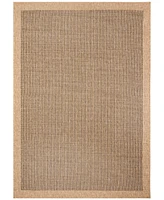 Liora Manne' Sahara Texture Border 3'3" x 4'11" Outdoor Area Rug