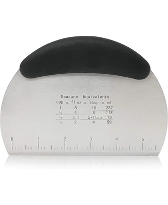 Zulay Kitchen Multi-purpose Bench Scraper And Chopper - Round