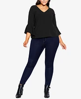 Plus Bell Sleeve Top