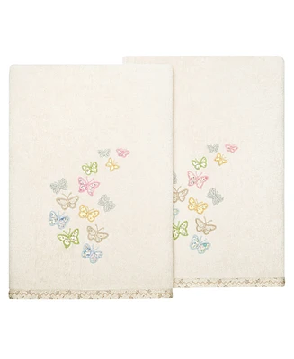 Linum Home Turkish Cotton Mariposa Embellished -Pc. Bath Towel Set
