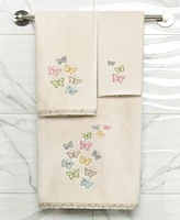 Linum Home Turkish Cotton Mariposa Embellished -Pc. Bath Towel Set