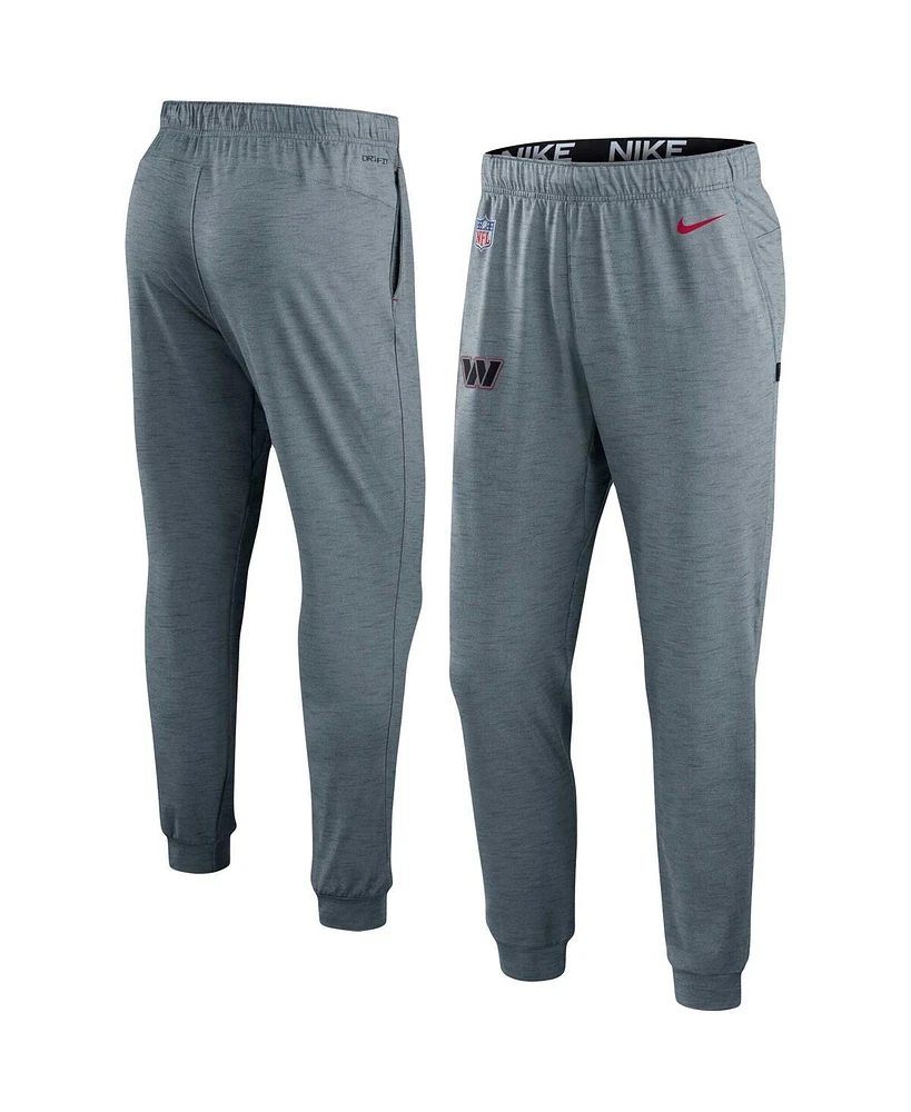 Men's Nike Heather Gray Washington Commanders Sideline Pop Player Performance Lounge Pants