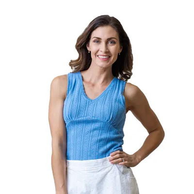 Hope & Henry Women's Empire Sweater Tank