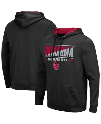Colosseum Men's Oklahoma Sooners Slash Stack 2.0 Pullover Hoodie