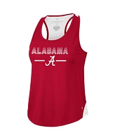 Women's Colosseum Crimson Alabama Crimson Tide Sachs 2-Hit Scoop Neck Racerback Tank Top