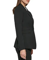 Dkny Petites Pick-Stitch Single-Button Blazer, Created for Macy's