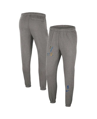 Men's Nike Heather Charcoal Brooklyn Nets 2022/23 City Edition Courtside Brushed Fleece Sweatpants