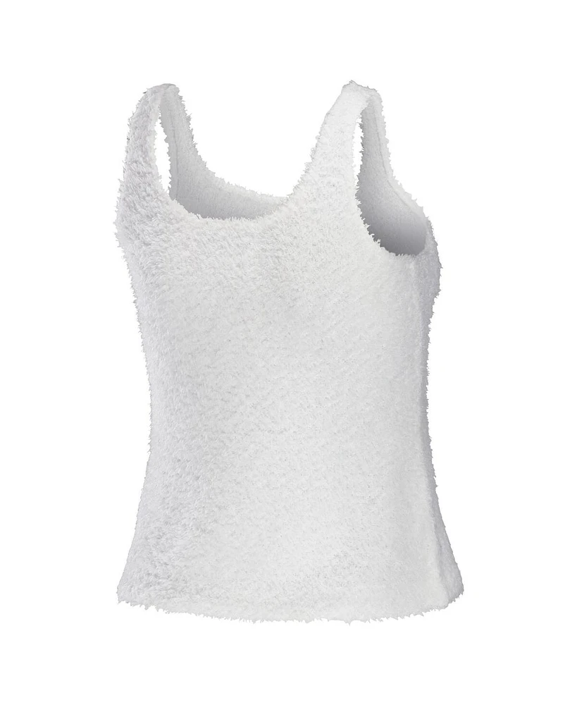 Women's Wear by Erin Andrews Cream Kansas City Chiefs Cozy Scoop Neck Tank Top Pants Sleep Set