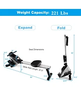 Magnetic Rowing Machine, Folding Rower with Lcd Display