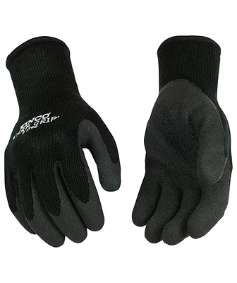 Kinco International Kinco Warm Grip Thermal Knit Shell with Latex Palm, Black, Size Large