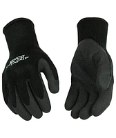 Kinco International Kinco Warm Grip Thermal Knit Shell with Latex Palm, Black, Size Large