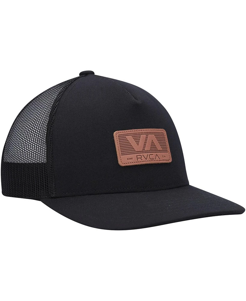 Men's Rvca Black Shutter Trucker Snapback Hat