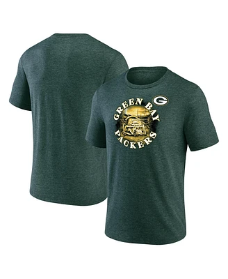 Men's Fanatics Heathered Green Green Bay Packers Sporting Chance T-shirt