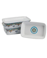 Euro Ceramica Zanzibar Baking Dishes, Set of 3