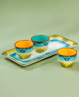 Euro Ceramica Zanzibar Appetizer Serving Set