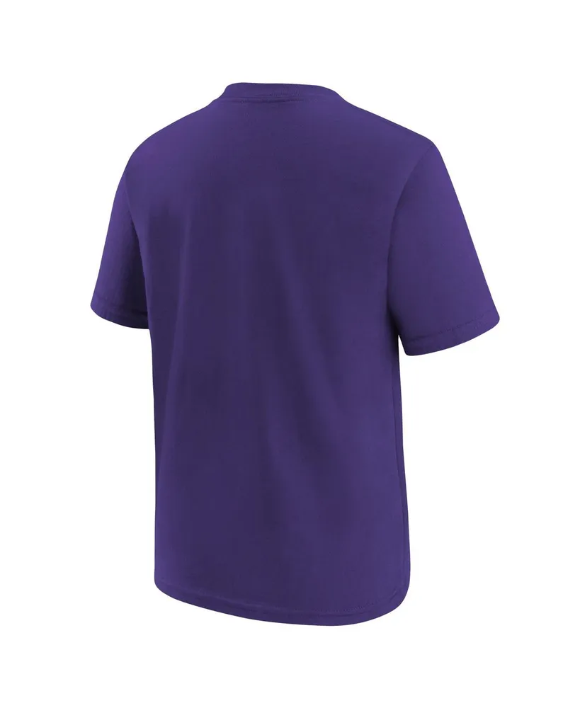 Big Boys Nike Purple Minnesota Vikings Logo T-shirt