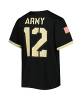 Big Boys and Girls Nike #12 Black Army Knights Untouchable Football Jersey