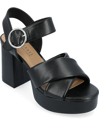 Journee Collection Women's Akeely Platform Sandals