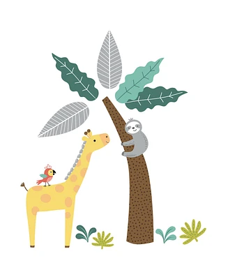 Bedtime Originals Mighty Jungle Animals Wall Decals - Giraffe/Sloth/Tree