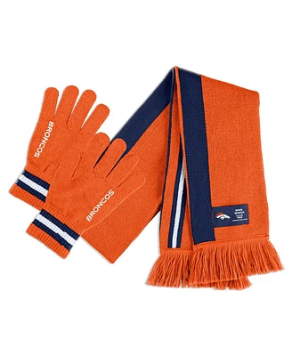 Women's Wear by Erin Andrews Denver Broncos Scarf and Glove Set