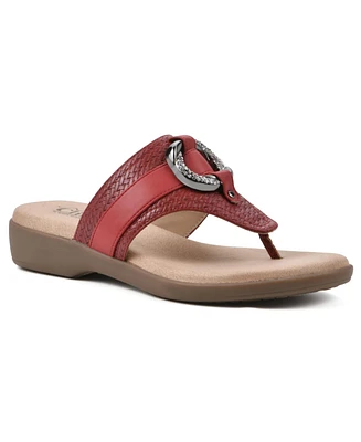 Cliffs by White Mountain Women's Benedict Thong Comfort Sandal
