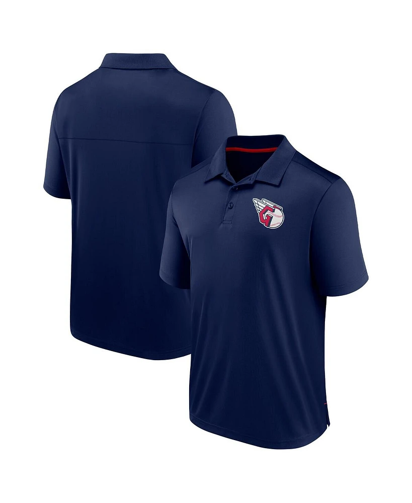 Men's Fanatics Navy Cleveland Guardians Hands Down Polo Shirt