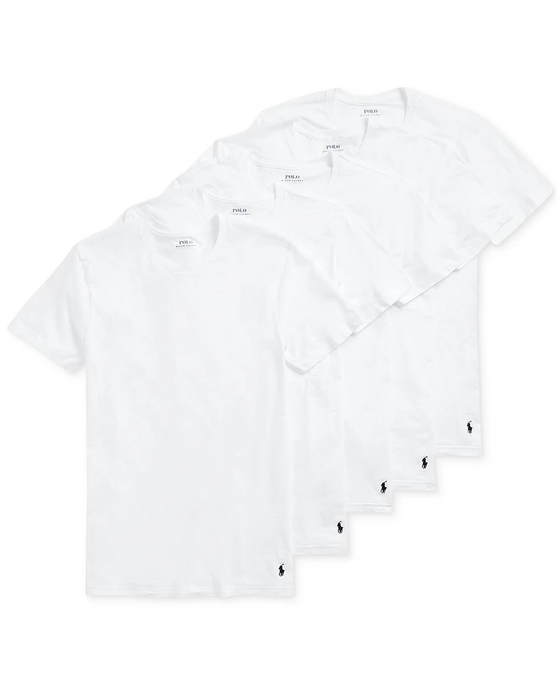 Polo Ralph Lauren Men's 5-Pack Crew-Neck Undershirts