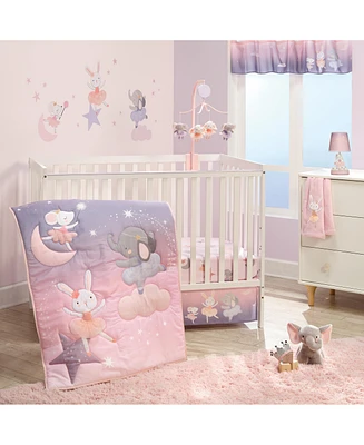 Bedtime Originals Tiny Dancer 3-Piece Ballet Baby Crib Bedding Set - Elephant