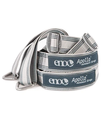Eno Apollo Suspension System - Tree Strap for Hammock - Hammock Accessories for Backyard, Patio, or Balcony Furniture and Decor - Grey/Charcoal