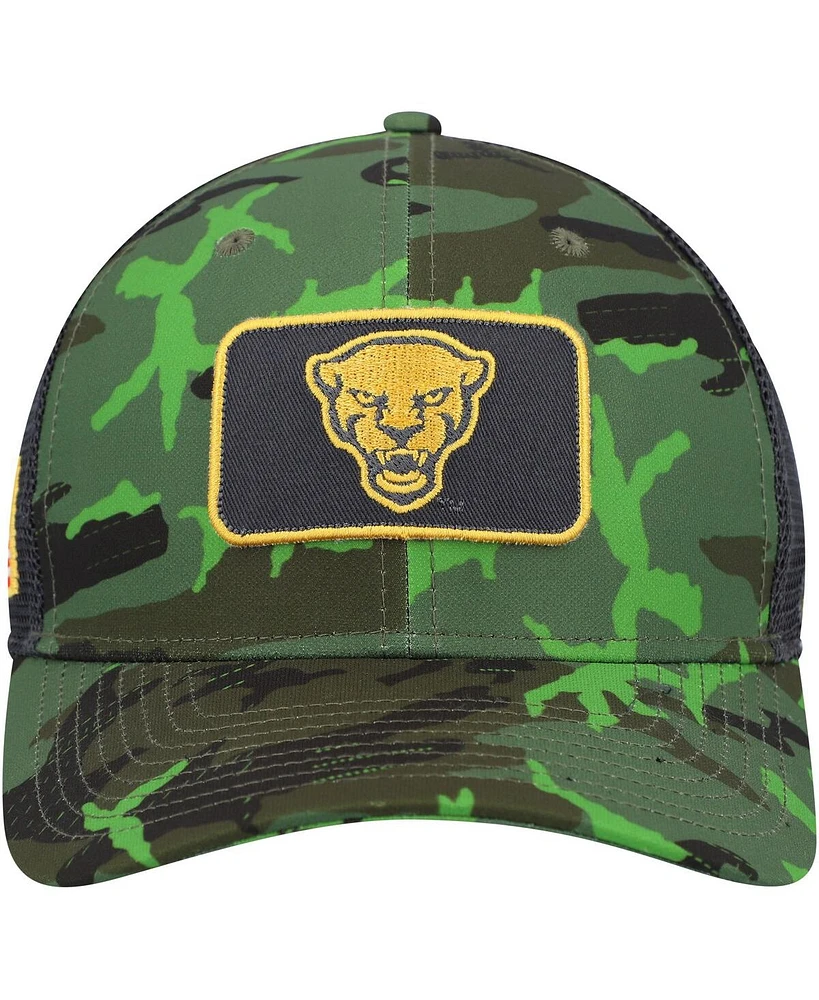 Men's Nike Camo, Black Pitt Panthers Classic99 Veterans Day Trucker Snapback Hat