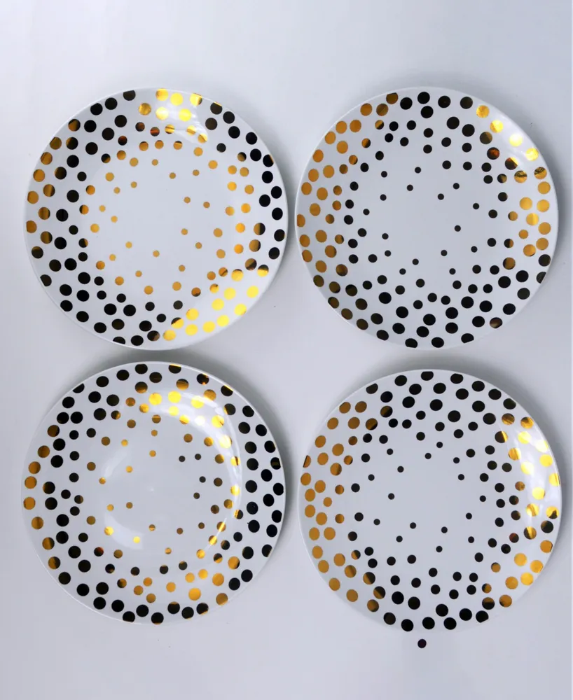 Euro Ceramica Echo Salad Plates, Set of 4